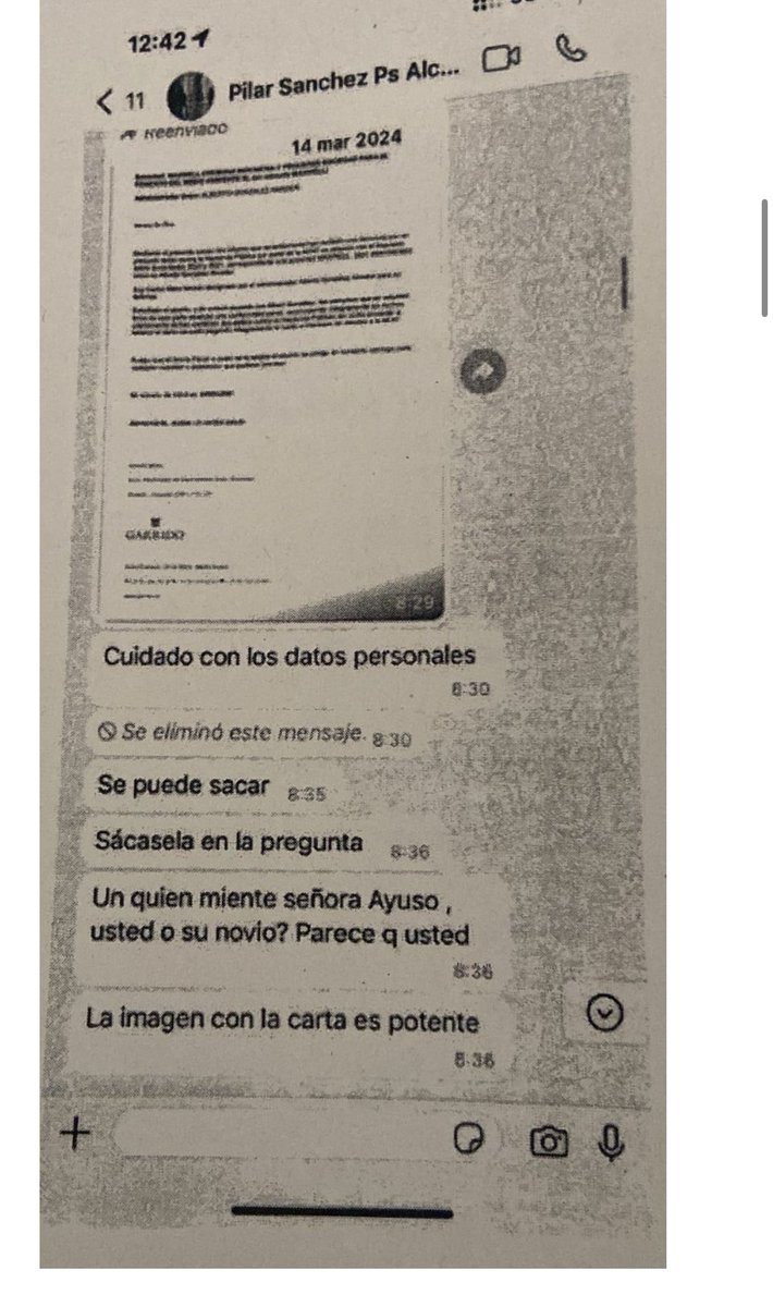 EmilioMontilla_'s tweet image. 🔴 ÚLTIMA HORA | Juan Lobato ha enseñado al juez el acta notarial con los whatsapps que intercambió el 14 de marzo con Pilar Sánchez Acera, jefa de gabinete del ministro Óscar López, que a su vez era jefe de gabinete de Pedro Sánchez en ese momento. 

Moncloa pretendía que Lobato…