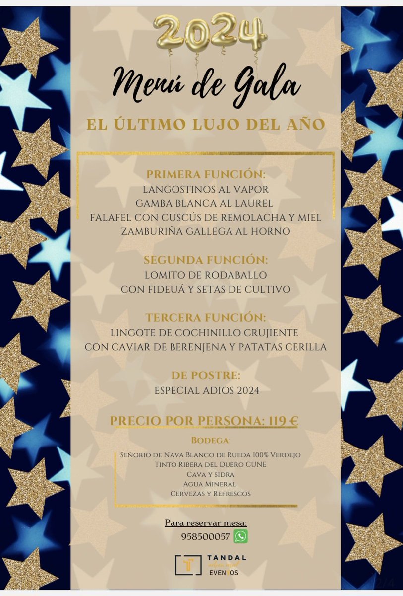 elcapricho's tweet photo. 🎄✨ ¡Despide el año con estilo en la Gala de Navidad de El Capricho! ✨🎄

🍽️ Menú navideño espectacular
🎶 Orquesta en vivo: El Norte (10 músicos)
🎉 Animación para niños y fiesta para adultos
🅿️ Aparcamiento fácil

📅 31/12/2024 📍 Granada
📞 Reserva: 958500057

🎊 ¡Tu noche https://t.co/YTUBuZRvK9