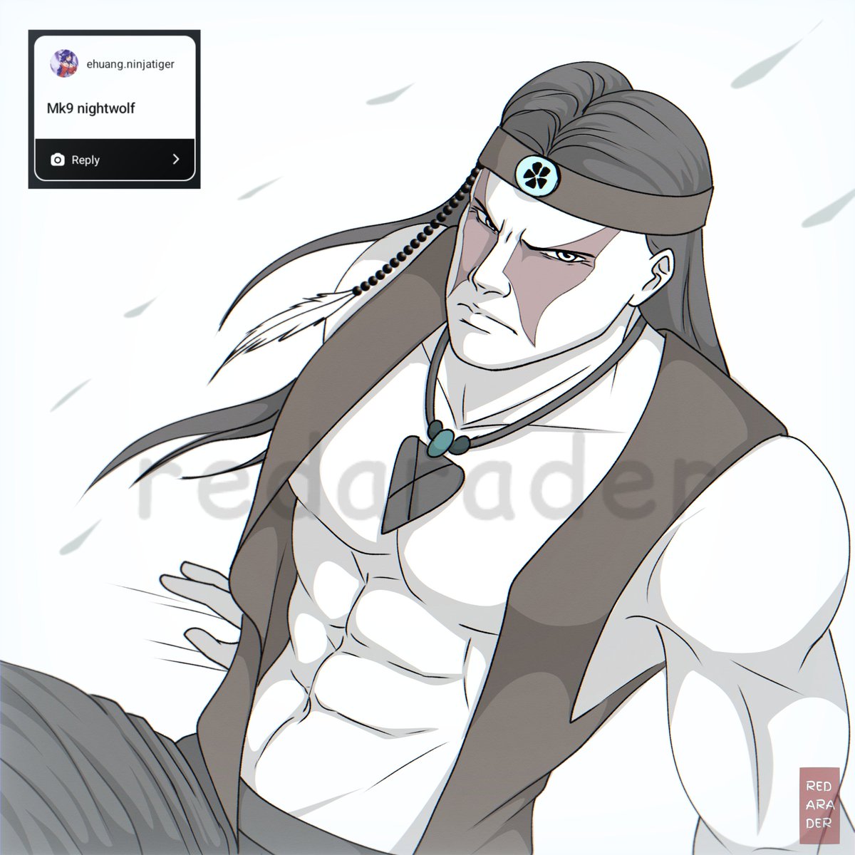 redaradraw's tweet image. [doodle req result]
6. MK9 Nightwolf 

#Nightwolf #MK9 #MortalKombat #redarader #art