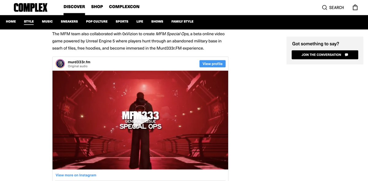 Thank You 🖤 <a href="/Complex/">Complex</a>