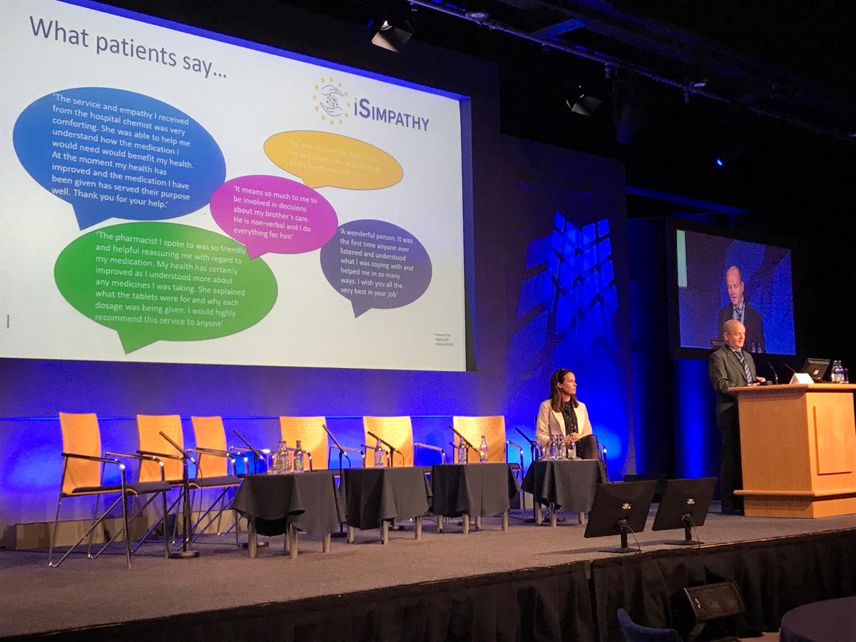MOIC Professor Mike Scott and <a href="/ciarakirke/">Ciara Kirke</a> presenting on the innovative #iSIMPATHY project @AllIslandMedSafety24 #MedSafety24