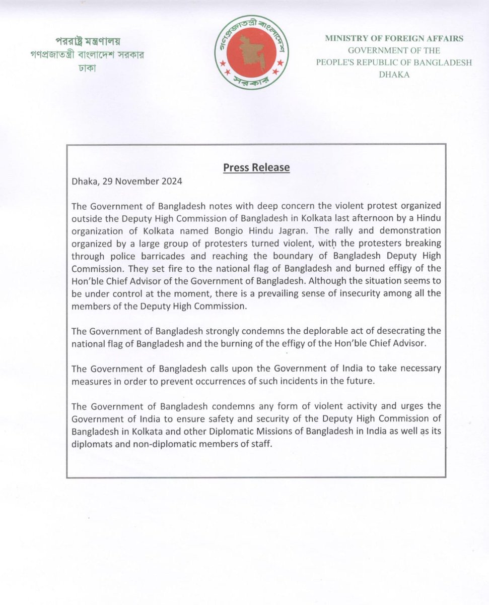 Ministry of Foreign Affairs tweet media