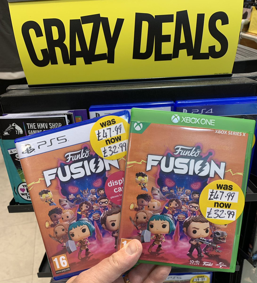 We don’t play games with you but it’s kicking off in-store for a fusion of generations.
#FC25 #SonicShadowGenerations &amp; #FunkoFusion are in reduced in our #hmvCrazyDeals #BlackFriday deals.

#hmv
#ChristmasGiftIdeas