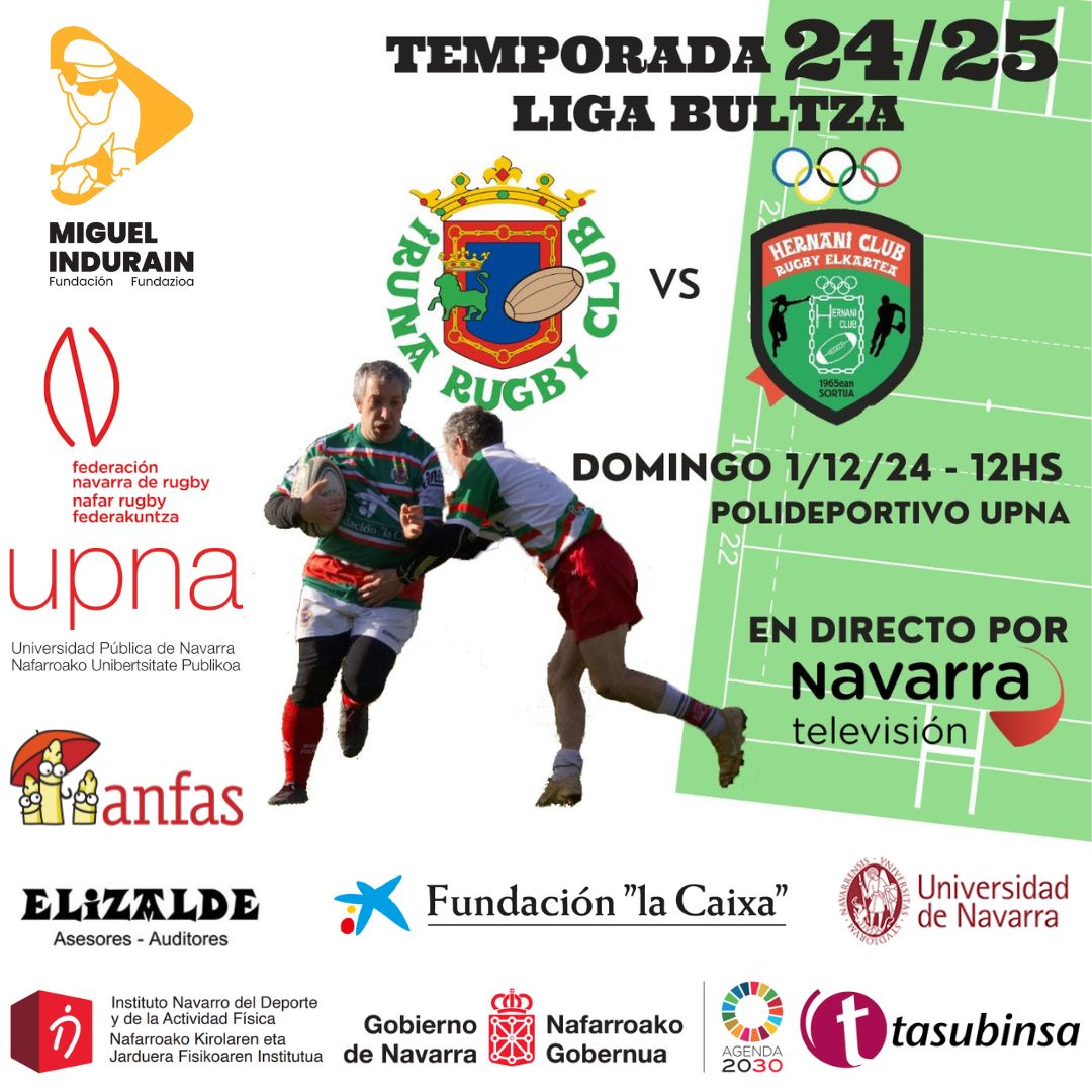 Nuestro equipo jugará por la Liga Bultza este domingo a las 12hs en el Polideportivo de la UPNA!