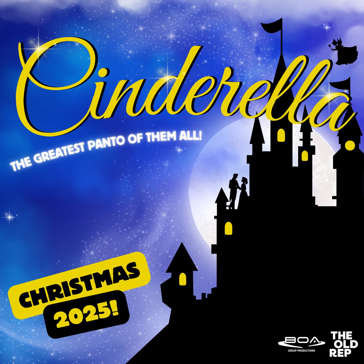 Just announced! @productions_boa will be joining us again for Christmas 2025. This time with the most glittering of fairy tales, Cinderella! Tickets on sale in January🧚

Available from oldrep.co.uk
📞0121 643 5858

#OldRepTheatre #Cinderella  #Panto #VisitBirmingham