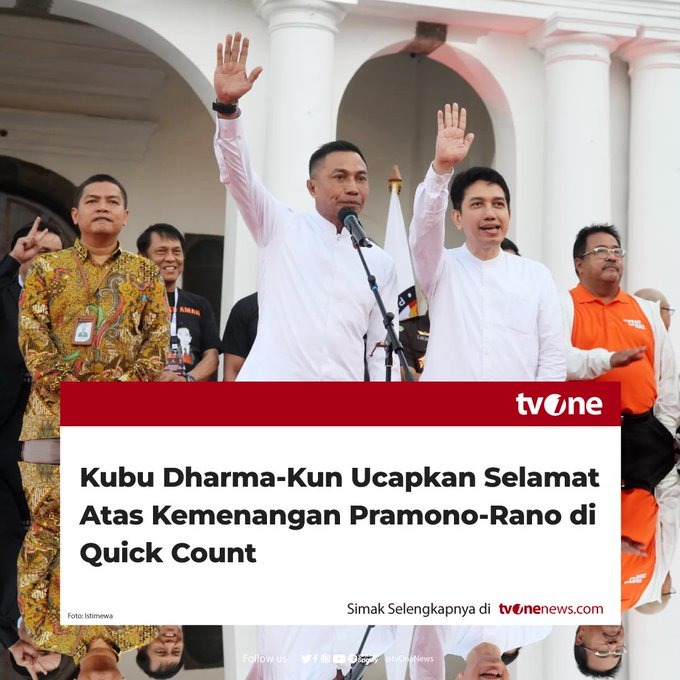 kangmul46's tweet image. Woooiii Kubu Dharma-Kun aje dah ucapin selamat atas kemenangan Pramono-Rano di Quick Count!!
Gile bener kubu RAKUS  pingin 2 putaran 😅😂
#SatuinPutaran

Lawan manipulasi
KPUD Bawaslu Jangan Main-main