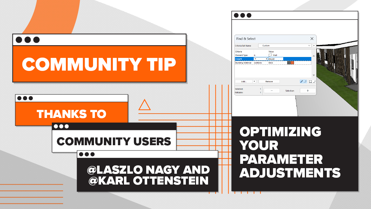 ARCHICAD's tweet image. November&apos;s Tip of the Month is here! 🎯 Discover two smart alternatives to the Inject tool for precise bulk updates in Archicad. Big thanks to @LaszloNagy &amp;amp; @KarlOttenstein for sharing their expertise! 🏆

👉 bit.ly/3YQflqo

#Archicad #BIM #ArchicadTips