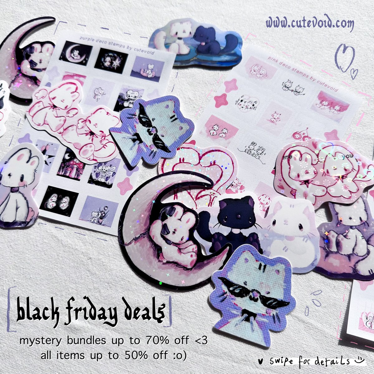 cutevoid's tweet image. One week left for Black Friday deals 💜