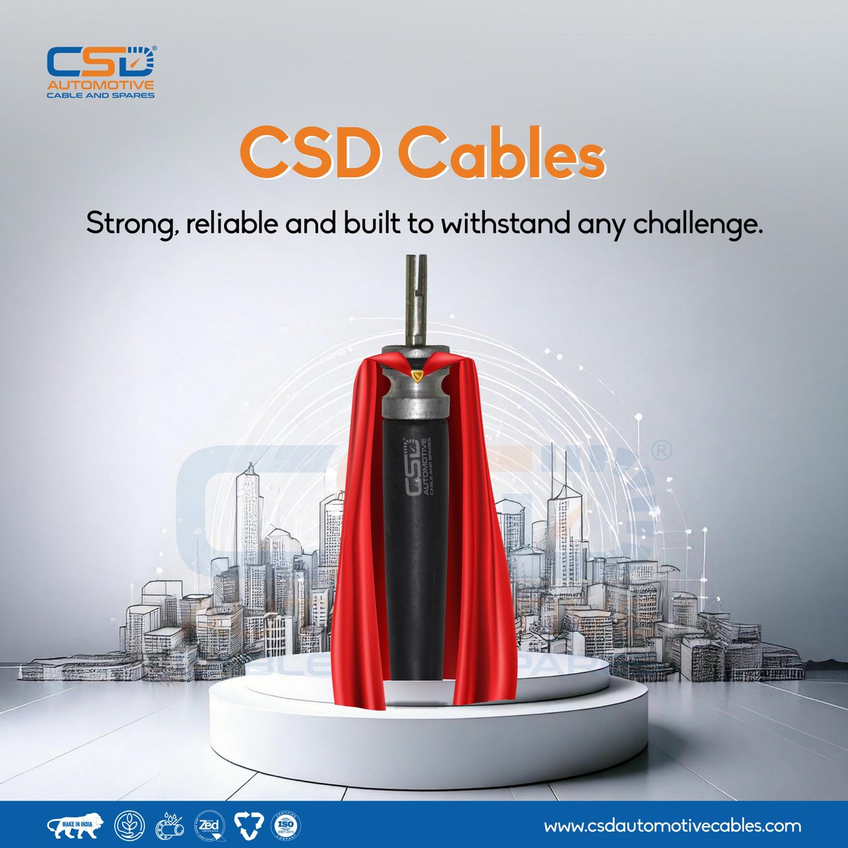 csdautomotive's tweet photo. Built to endure, made to perform. 💪⚡ CSD Cable—strong, reliable and ready for any challenge.

📞 For inquiries, contact us at: 09911237217
🔗 Visit us at: https://t.co/8pKvUvPf8N

#performance #endure #ControlCable #FrictionFree  #Honda #TVS #ThrottleCable #SpareParts https://t.co/tltvIaOCXo