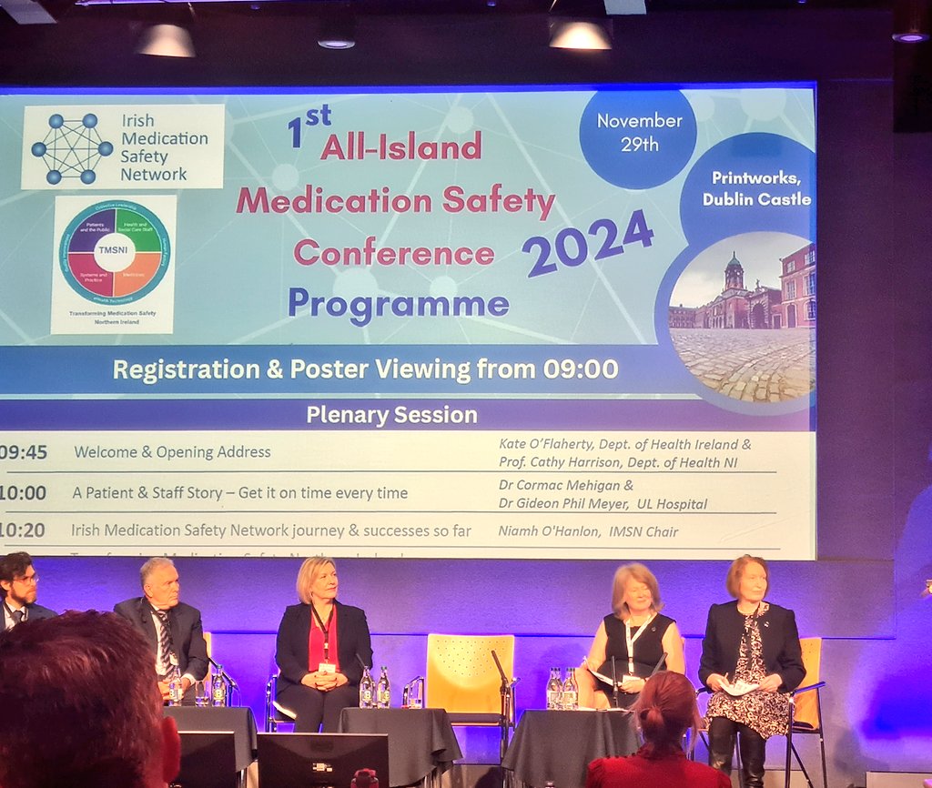 At the All Island Medication Safety Conference today.  Delighted to have a poster presentation on <a href="/CDHN_NI/">CDHN</a> research on social determinants of health and medication safety.  #medsafety24 #healthinequalities #sdoh #participatoryresearch