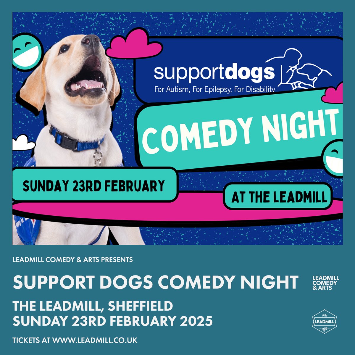 The Leadmill Comedy & Arts (@leadmillcomedy) on Twitter photo New Show Announcement - <a href="/supportdogsuk/">Support Dogs</a> 🚨
Support Dogs return for another edition of their fantastic comedy night in support of their amazing charity.
(And yes, there will be dogs present)
Tickets are on sale right now from: leadmill.co.uk/event/support-… New Show Announcement - <a href="/supportdogsuk/">Support Dogs</a> 🚨
Support Dogs return for another edition of their fantastic comedy night in support of their amazing charity.
(And yes, there will be dogs present)
Tickets are on sale right now from: leadmill.co.uk/event/support-…