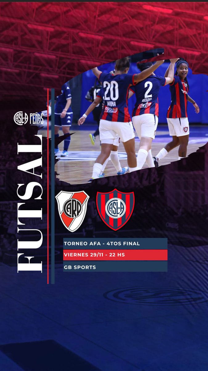 Las SANTITAS enfrentan a River por los 4tos de Final del Torneo de AFA 

📌 GB Sports 
📅 29/11
⏰ 22 Hs 

#ApoyandoALosDeportesFederados 
#MasQue90Minutos 💙❤
#SLFederal 🇦🇷
#DeBoedoAlMundo ✈️🌍
#DeportesFederados