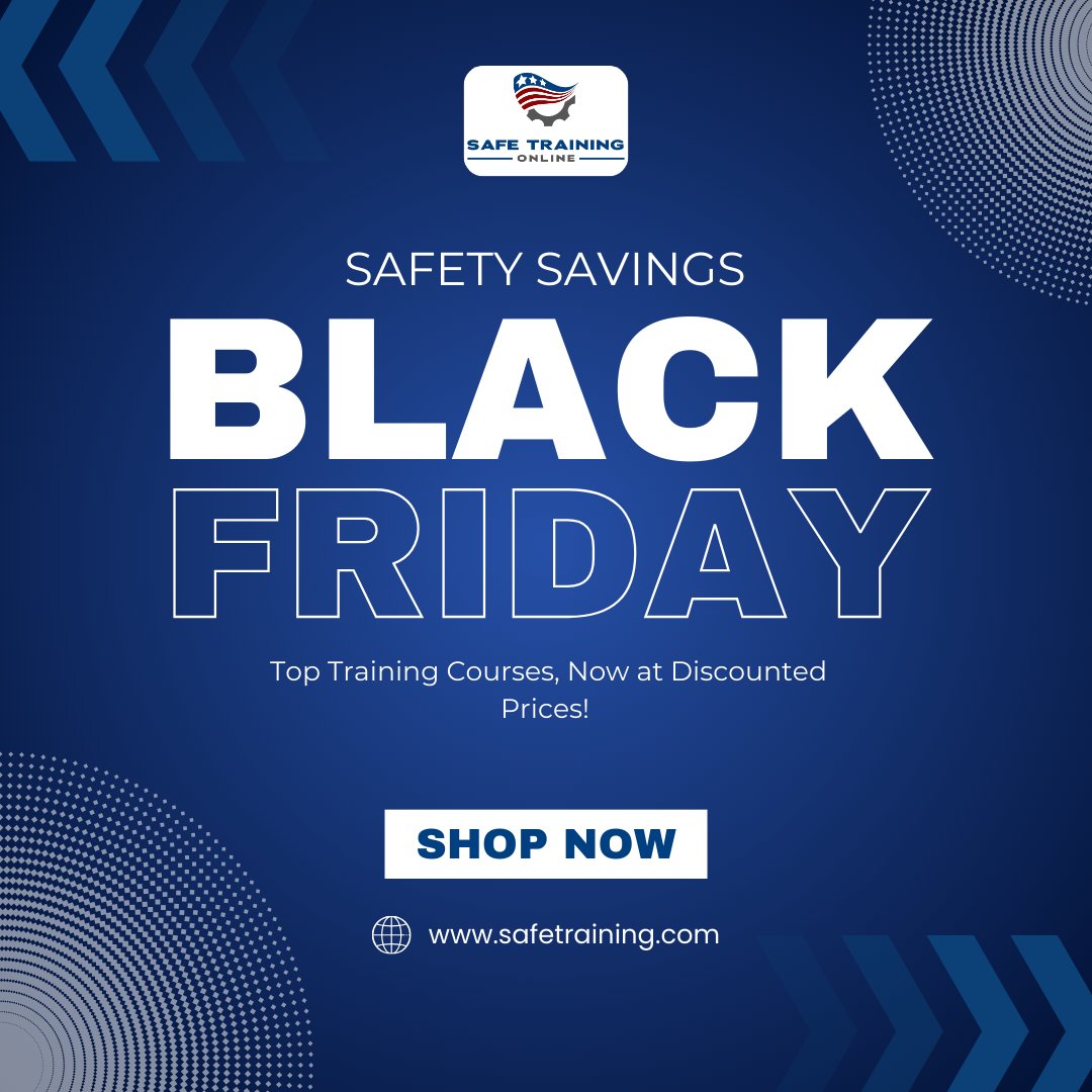 SAFETrainingOn1's tweet photo. 🖤 Black Friday Safety Deals! 🚨 Empower your team with essential training at https://t.co/tSNoc2dLub. Prioritize safety and save big this season!
#BlackFriday #SafeTraining #TeamEmpowerment #SafetyFirst #WorkplaceSafety #TrainingDeals #BlackFridaySavings #EmpowerYourTeam https://t.co/LM2oAjCqRI
