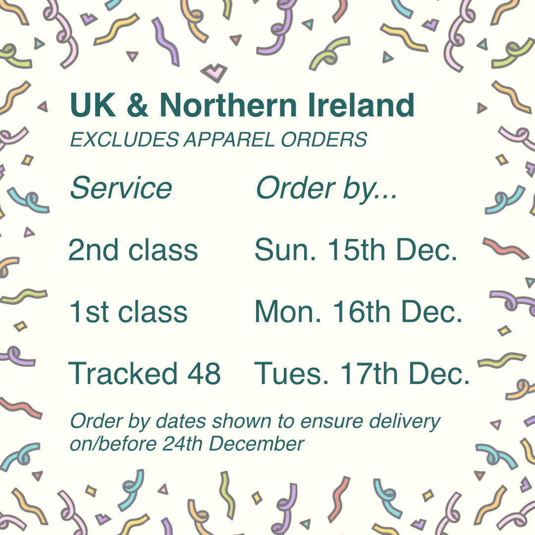 alliinrainae's tweet photo. Heads up for folks outside of the UK and NI - tomorrow is my final recommended order date for international standard post arriving in time for Christmas! Final order date for tracked post is this Monday🎄 https://t.co/yUFNpNj1py