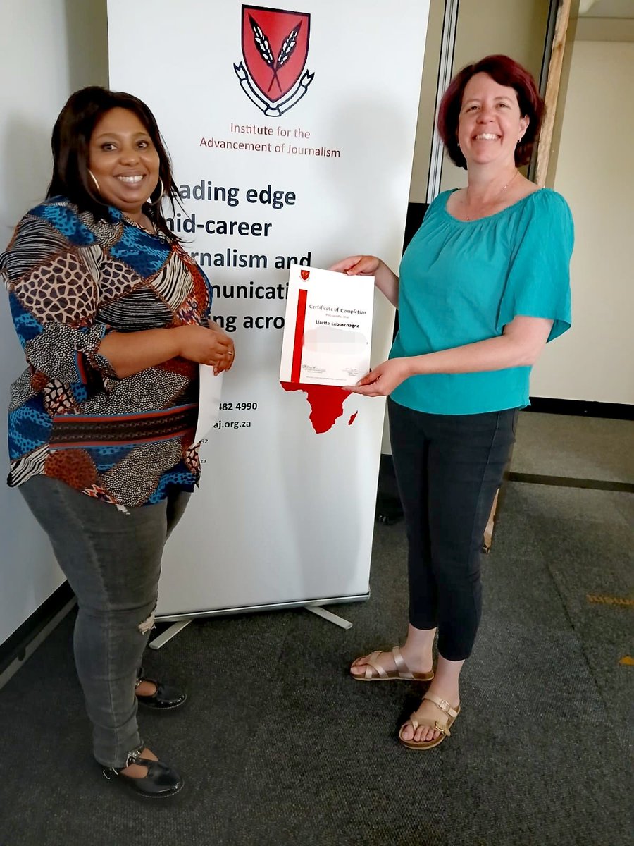 KamuhleMedia's tweet photo. Newsroom Leadership and Management Course 
IAJ hosted a course on newsroom management (18-20 Nov), led by Tabelo Tsolo. Journalists gained skills in AI, ethics, and leadership to tackle today’s media challenges.
#JournalismTraining #MediaLeadership https://t.co/jCEgEeRc7T