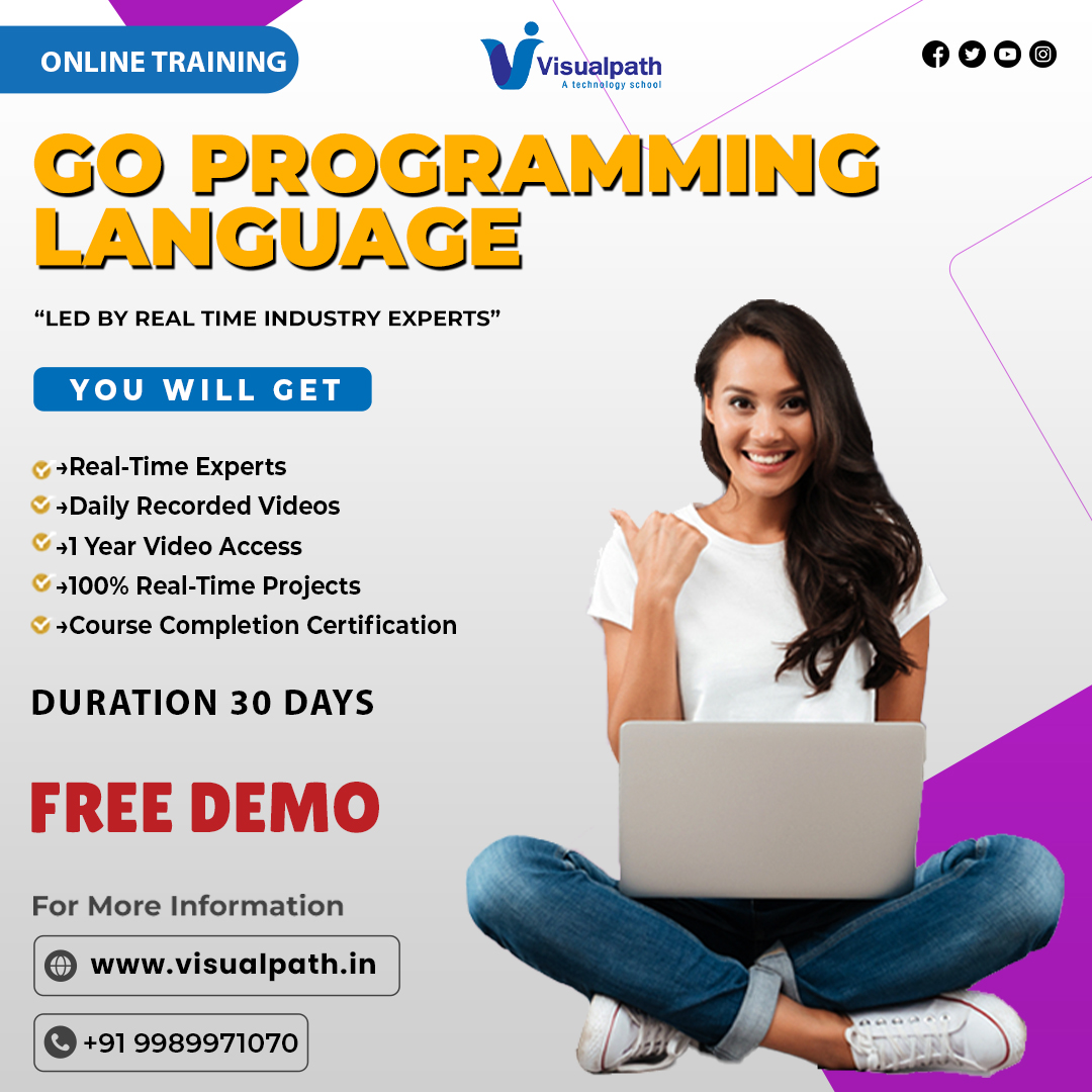 harikrishn87010's tweet image. @VisualpathPro  Provides Best #Golangtraining In Hyderabad.  from our industry experts and gain hands-on experience.For more information Call Us +91-9989971070
Visit Blog: visualpathblogs.com
WhatsApp: whatsapp.com/catalog/919989…
Visit: visualpath.in/online-golang-…
#GoProgramming