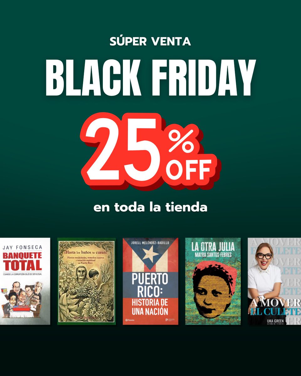 libros787's tweet image. INVENTARIO LIMITADO 📚

Oferta termina hoy, viernes 29 de noviembre a las 11:59pm. ⏳

👉 Libros787.com