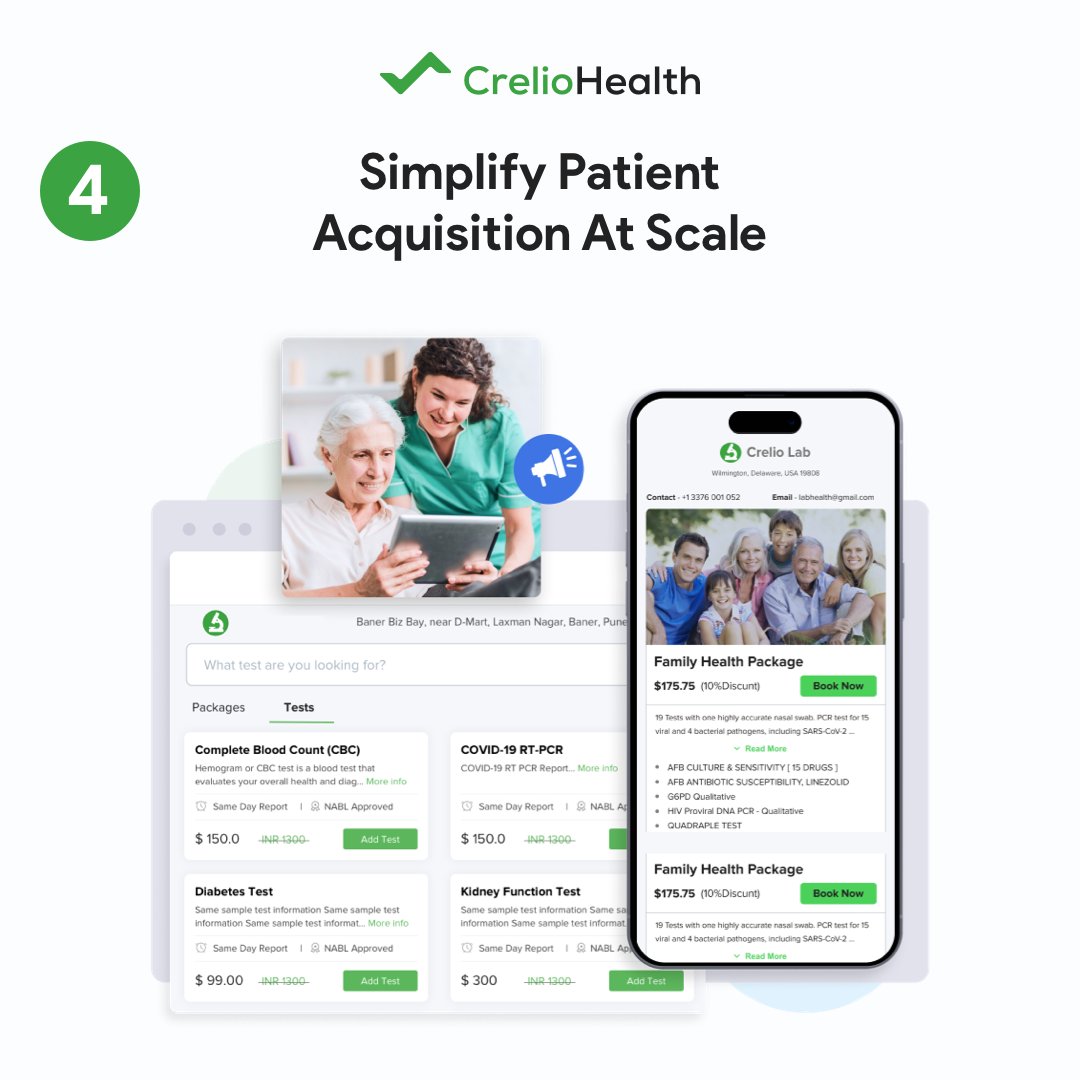 creliohealth's tweet image. Elevate patient experience effortlessly with patient-centric services like online payments, accessible reports &amp;amp; order details, and more using our patient experience software for labs

#lims #Lims #limssoftware #laboratory #diagnostics #pathologylab #pathologists #pathology…