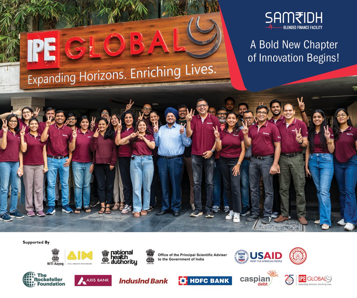 SAMRIDH 2.0: A Bold New Chapter of Innovation Begins!

Building on our successful journey since 2020, we are excited to announce USAID's renewed support through 2029. Our mission continues: making quality healthcare more accessible by scaling high-impact businesses through