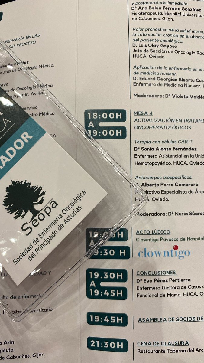nurisuafer's tweet photo. Un año  mas, con SEOPA aprendiendo y compartiendo.
Gracias,  por esta oportunidad de participar en estas Jornadas en las que he compartido mesa con grandes profesionales, que nos han transmitido con sensibilidad  los avances en el cuidado del paciente oncohematológico, es un lujo https://t.co/Tce29U5hdJ