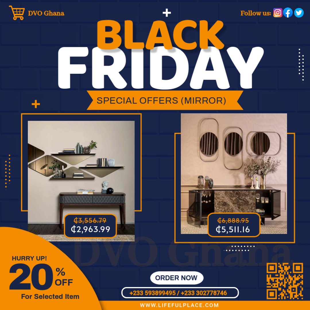 lifeful_place's tweet photo. 🖤 Mirror Black Friday Deals Are Here! 🖤
Sleek savings you can’t resist. ✨ Don’t miss out on these shiny offers—grab yours before they’re gone! 💥

° The NDC ° Maa Lydia °  KNUST ° Olele ° Number 8 ° Partey ° Priscilla ° Electoral Commission ° https://t.co/M74ZC40Xy7