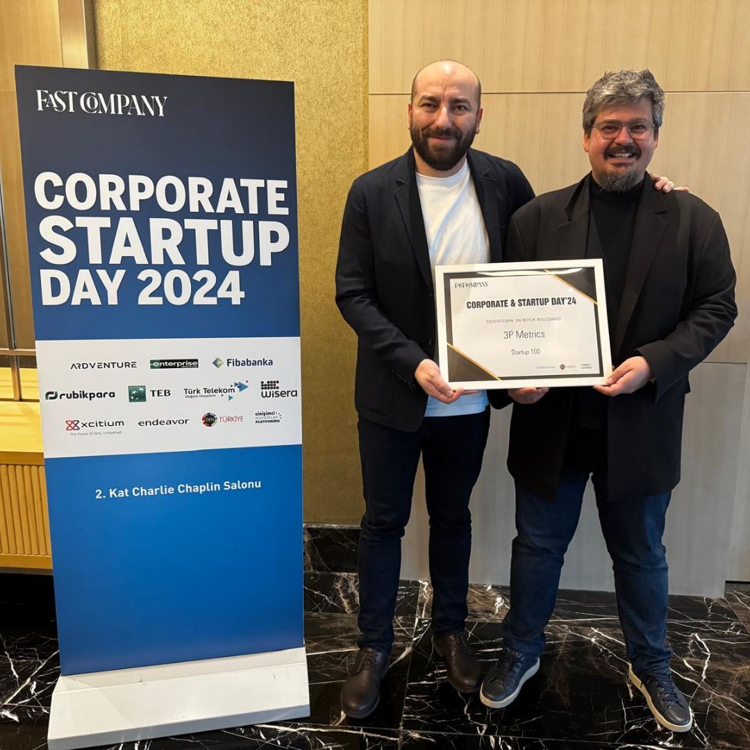 3pmetrics's tweet photo. Geçtiğimiz aylarda, Fast Company Türkiye tarafından "En İyi 100 Girişim" listesine seçilmiştik ve bugün de bu başarımızın ödülünü almak için buluştuk. Bu başarı, ekibimizin özverisi ve değerli müşterilerimizin desteği ile mümkün oldu. #FastCompany #sürdürülebilirlik #startup100 https://t.co/sR4mfZglqn