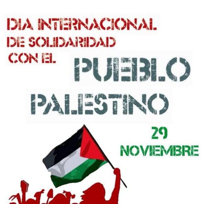 Día Internacional de Solidaridad con el pueblo palestino. Los cubanos Ratificamos la denuncia del infame genocidio en curso contra este pueblo.
#CubaConPalestina