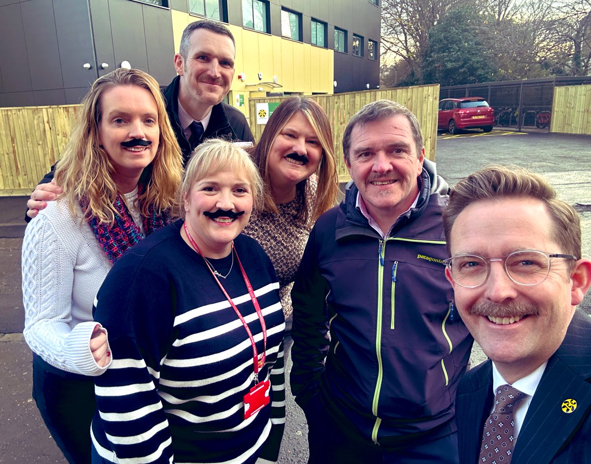 The variety of day to day school life is one of the gifts of this job. I am incredibly proud of this group who have raised almost £5k for <a href="/MovemberUK/">Movember UK</a> <a href="/TrinityAc_Edin/">Trinity Academy Edin</a> . Graduation done and whole school target surpassed so I’ll be taking my tash into December