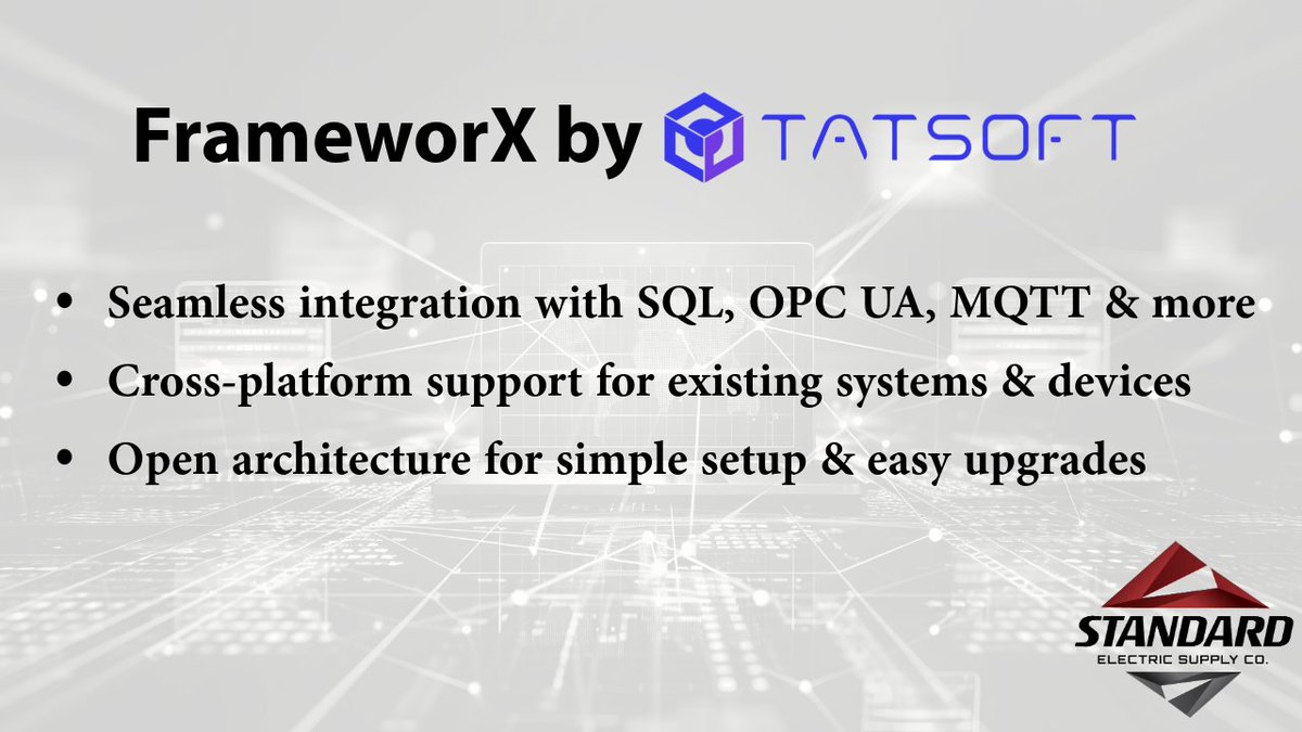 Worried about integration headaches? Compatibility issues with software like Ignition can lead to delays and higher costs. Work smarter, not harder and ensure seamless integration with FrameworX by Tatsoft ➡️ hubs.li/Q02YytZm0

#settingthestandard #tatsoft