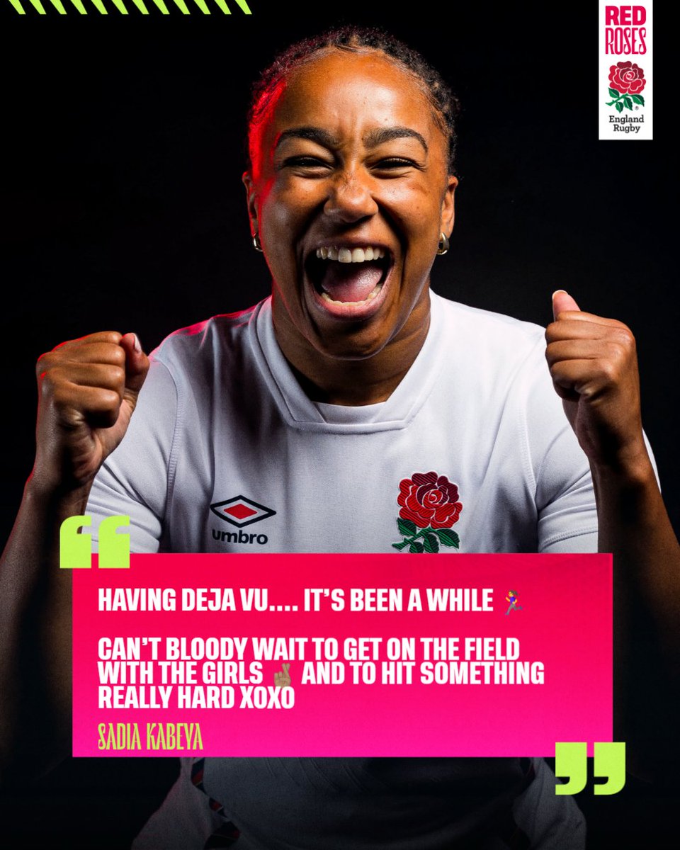 RedRosesRugby's tweet image. Look who&apos;s back ↩️ 

@SadiaKabeya @LightningRugby #PWR