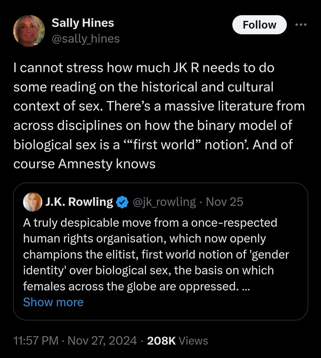 AjaTheEmpress's tweet image. Can someone please for the love of God explain to me why white people like Sally here think that black &amp;amp; brown people didn't know about sex before the white people told us about it? 

Do they think we just randomly rubbed our junk together and hoped for the best?