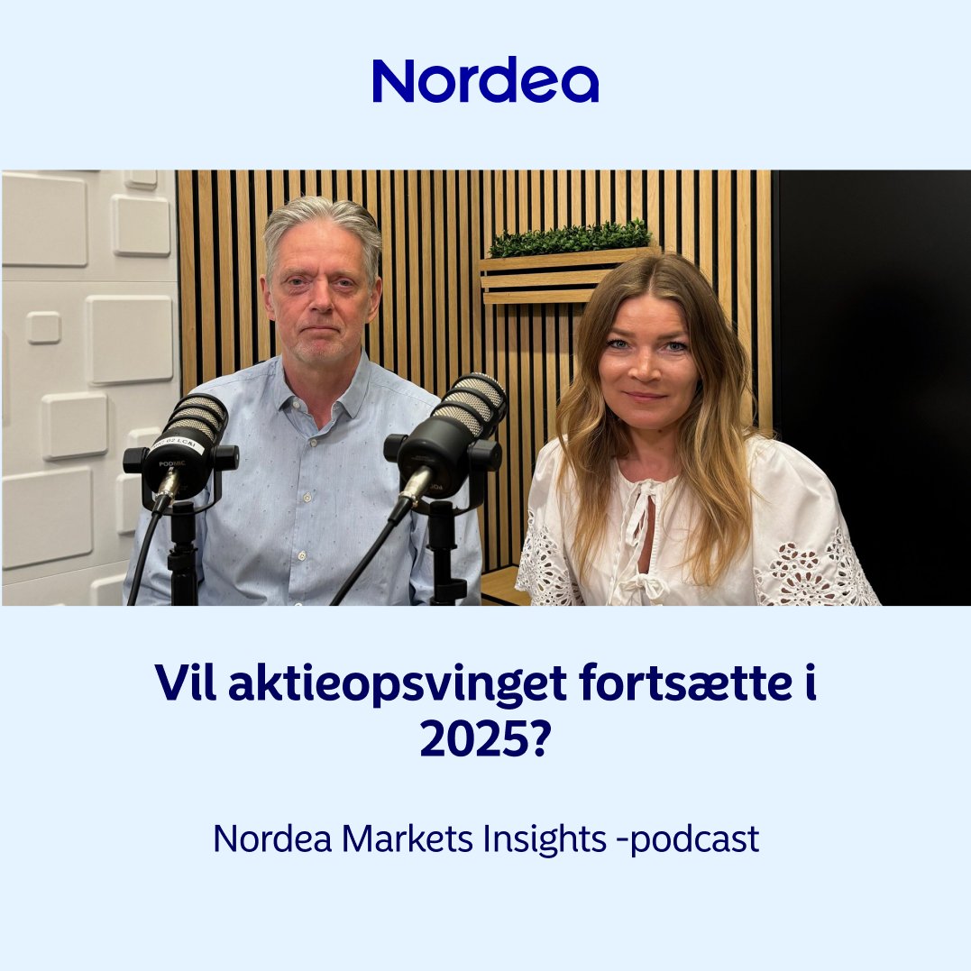 Nordea Markets (@nordeamarkets) on Twitter photo Tune in to our latest Nordea Markets Insights DK podcast with <a href="/helgejpedersen/">Helge J. Pedersen</a> and Josephine Cetti here (in Danish).
👉 nordea.com/da/nyhed/vil-a…
#Økonomi #Nordea #Podcast Tune in to our latest Nordea Markets Insights DK podcast with <a href="/helgejpedersen/">Helge J. Pedersen</a> and Josephine Cetti here (in Danish).
👉 nordea.com/da/nyhed/vil-a…
#Økonomi #Nordea #Podcast