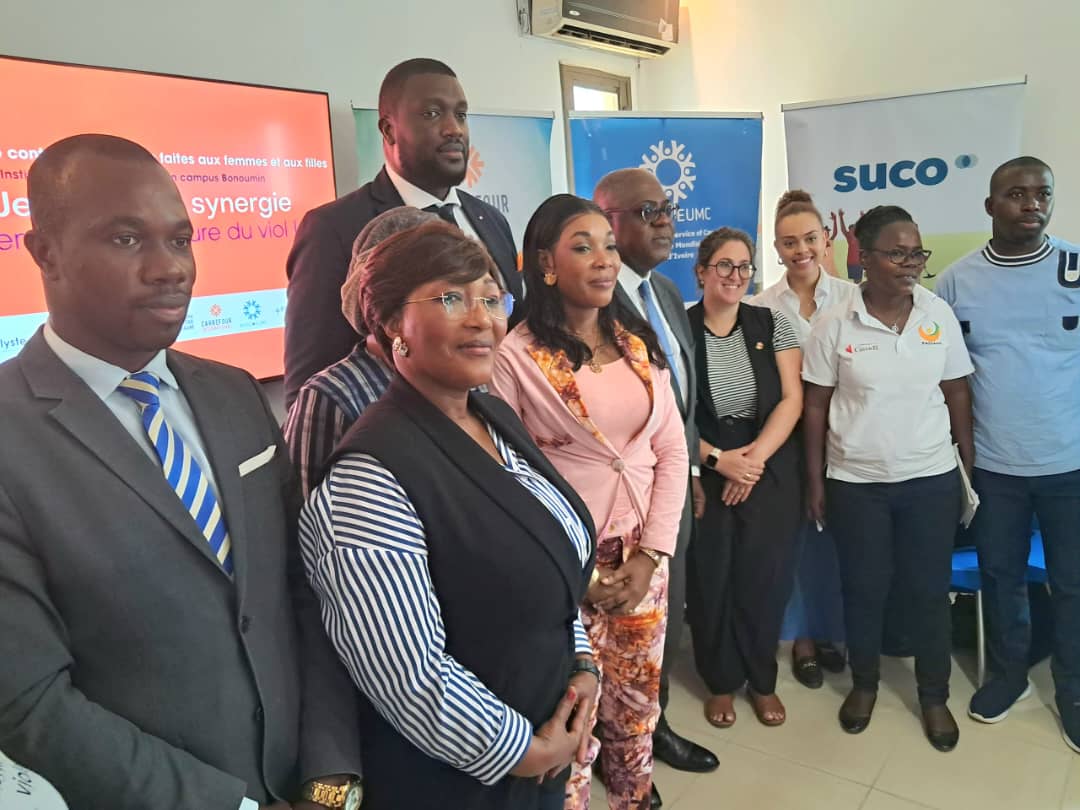 Nous avons participé au lancement des #16jours d'activisme contre les #VBG en 🇨🇮. Conférence avec Marie-Laure N’goran, <a href="/ritagloire/">Rita Pascale Kwaminan</a> et Louise-Andrée Boudreault. Ensemble, disons NON à la culture du viol. 📢 #16JoursDAcitivisme #BrisonsLeSilence