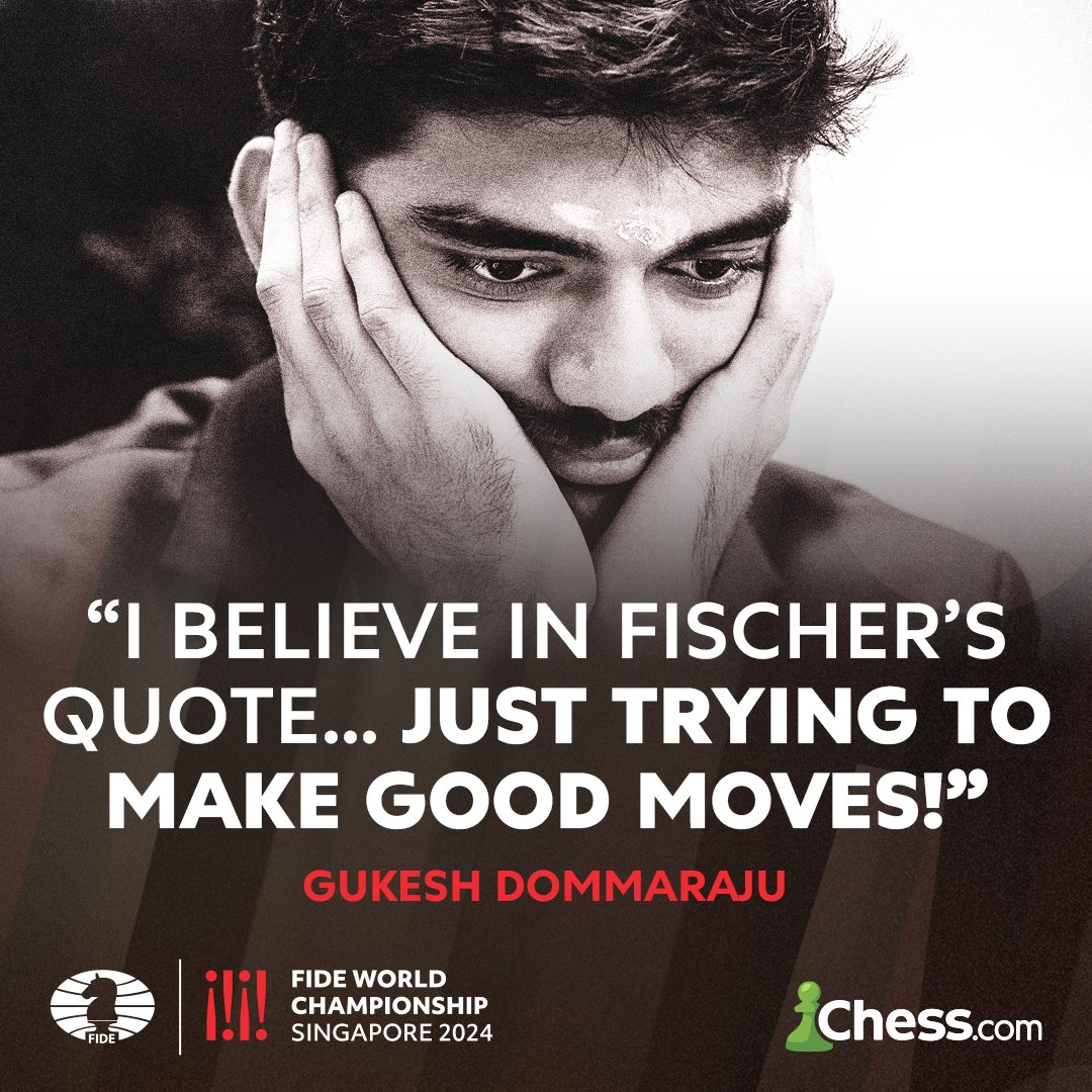 chesscom's tweet image. me too Gukesh, me too