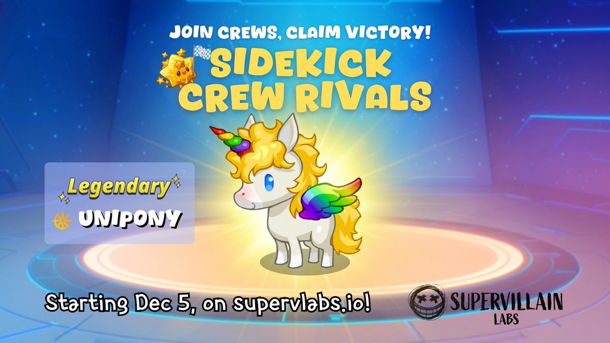 supervlabs's tweet photo. Sidekick Crew Rivals are coming next week - starting with Crew formation🫡 https://t.co/6RcpubgRZY