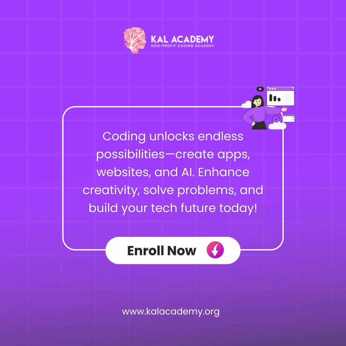 KalAcademy's tweet image. Coding is more than just a skill—it’s a tool to innovate, solve problems, and lead in a tech-driven world.
🌐:kalacademy.org
#futurewithcode #learncoding #techinnovators #digitaldreams #codinglife #programmingpower #techforward #buildyourlegacy #createimpact