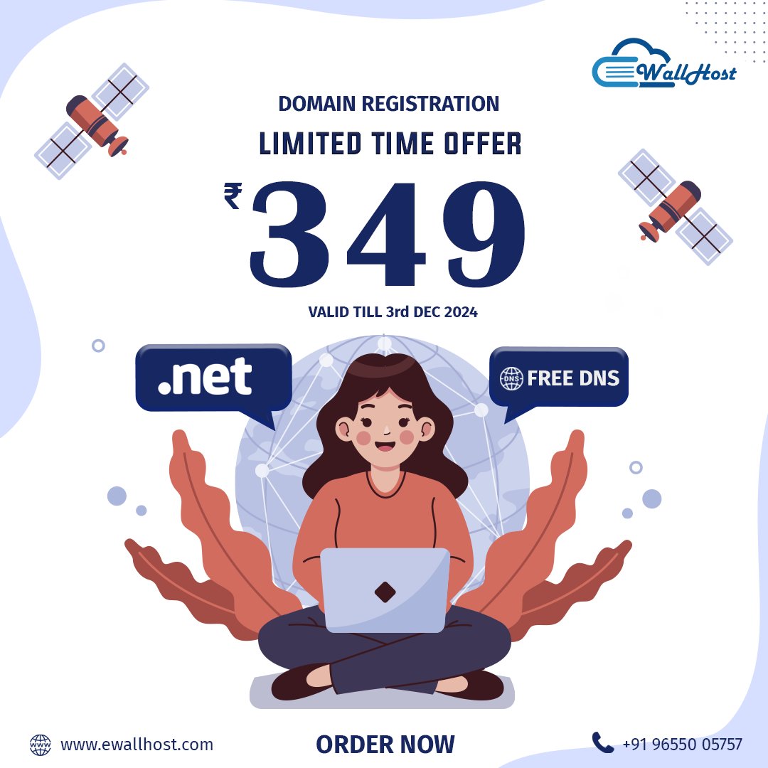 ewallhostindia's tweet photo. eWallHost | Black Friday &amp; Cyber Monday Sale For .NET domain @ Rs 349

Act Now for incredible savings on your .NET domain at Rs 349 this Black Friday and supercharge your online presence!

Click : 👉👉 https://t.co/cuqeXR6l0i
#BlackFridayDeals  #CyberMonday   #DomainForSale https://t.co/9bBTJEyYj6