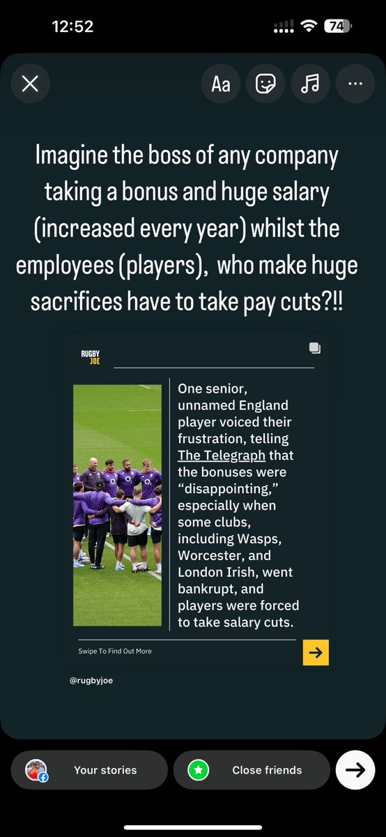 Guy Thompson (@guythompson87) on Twitter photo Players put their body’s on the line, make huge sacrifices and have had to take pay cuts to help the game and club survive……
<a href="/RFU/">Rugby Football Union</a> response….. huge bonus to CEO and increased salary. #FuckThePlayers
The RFU is the most corrupt governing body around!! Players put their body’s on the line, make huge sacrifices and have had to take pay cuts to help the game and club survive……
<a href="/RFU/">Rugby Football Union</a> response….. huge bonus to CEO and increased salary. #FuckThePlayers
The RFU is the most corrupt governing body around!!
