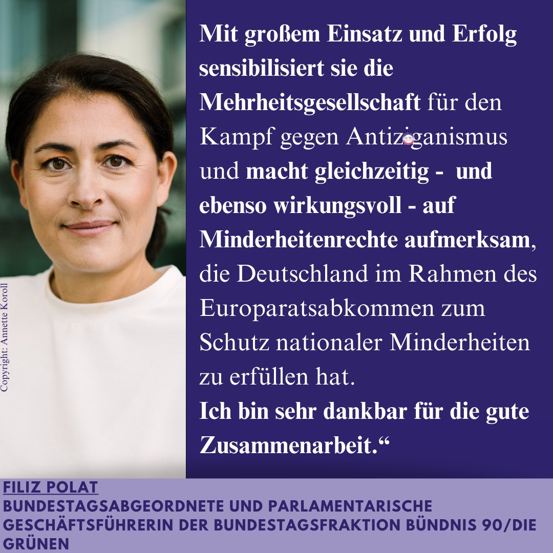 Sinti Union SH (@sintiunionsh) on Twitter photo 🎙️ Stimmen aus Zivilgesellschaft, Politik & Wissenschaft über die <a href="/sintiunionsh/">Sinti Union SH</a> 🎙️
Das heutige Statement stammt von Filiz Polat (<a href="/filizgreen/">Filiz Polat 🌈💚🦔</a> ), Bundestagsabgeordnete & Parlamentarische Geschäftsführerin der Bundestagsfraktion Bündnis 90/Die Grünen). 🎙️ Stimmen aus Zivilgesellschaft, Politik & Wissenschaft über die <a href="/sintiunionsh/">Sinti Union SH</a> 🎙️
Das heutige Statement stammt von Filiz Polat (<a href="/filizgreen/">Filiz Polat 🌈💚🦔</a> ), Bundestagsabgeordnete & Parlamentarische Geschäftsführerin der Bundestagsfraktion Bündnis 90/Die Grünen).
