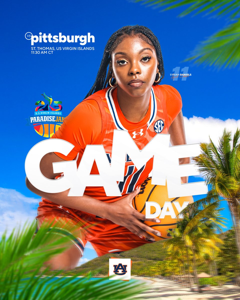 GAMEDAY!

🏀 vs. Pittsburgh
⏰ 1:30 pm AT/11:30 am CT
📍 St. Thomas, USVI
📺 ESPN+
📻 ESPN 106.7 FM
🔗 linktr.ee/auburnwbb

#WarEagle