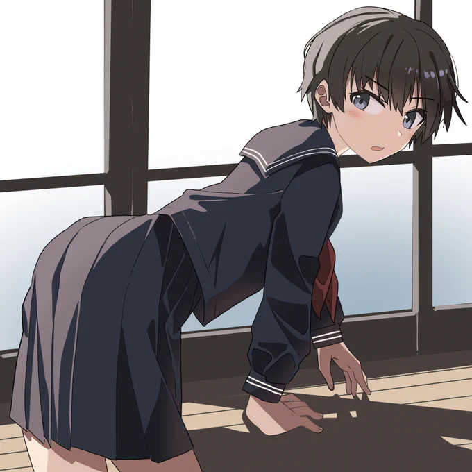 縁側で 