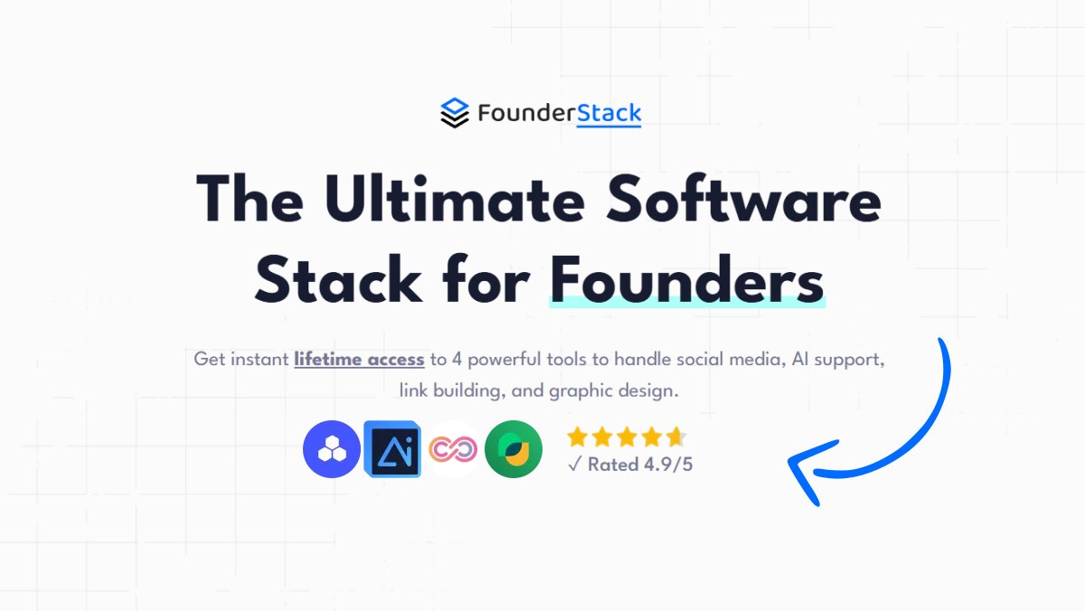 SimonHoiberg's tweet image. 📣 Launching: FounderStack
I am so excited to announce that today, we're launching the most banger deal of the year!
4 tools. 1 stack. Lifetime access.
That's right. With FounderStack, you get instant *lifetime* access to our suite of software, including:
⭐ FeedHive
⭐…