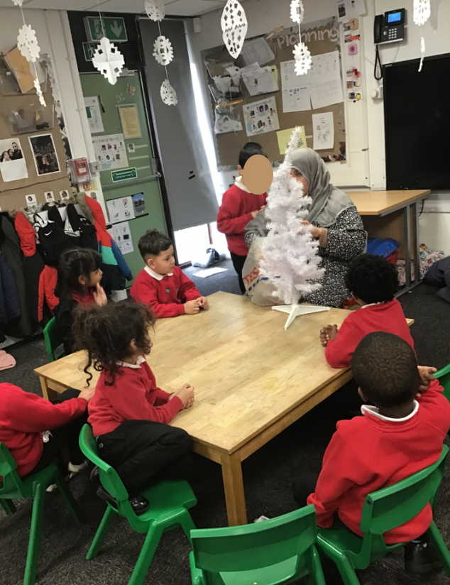 LapagePrimary's tweet photo. The children in Nurture got their Christmas tree this week, they were excited decorate it.  Everyone did well in taking turns and waiting for their turn. They selected the colour they wanted to add and learnt about big and small.
#LapagePrimary #Christmas2024 #LearningJourney https://t.co/OKFV99YFhW