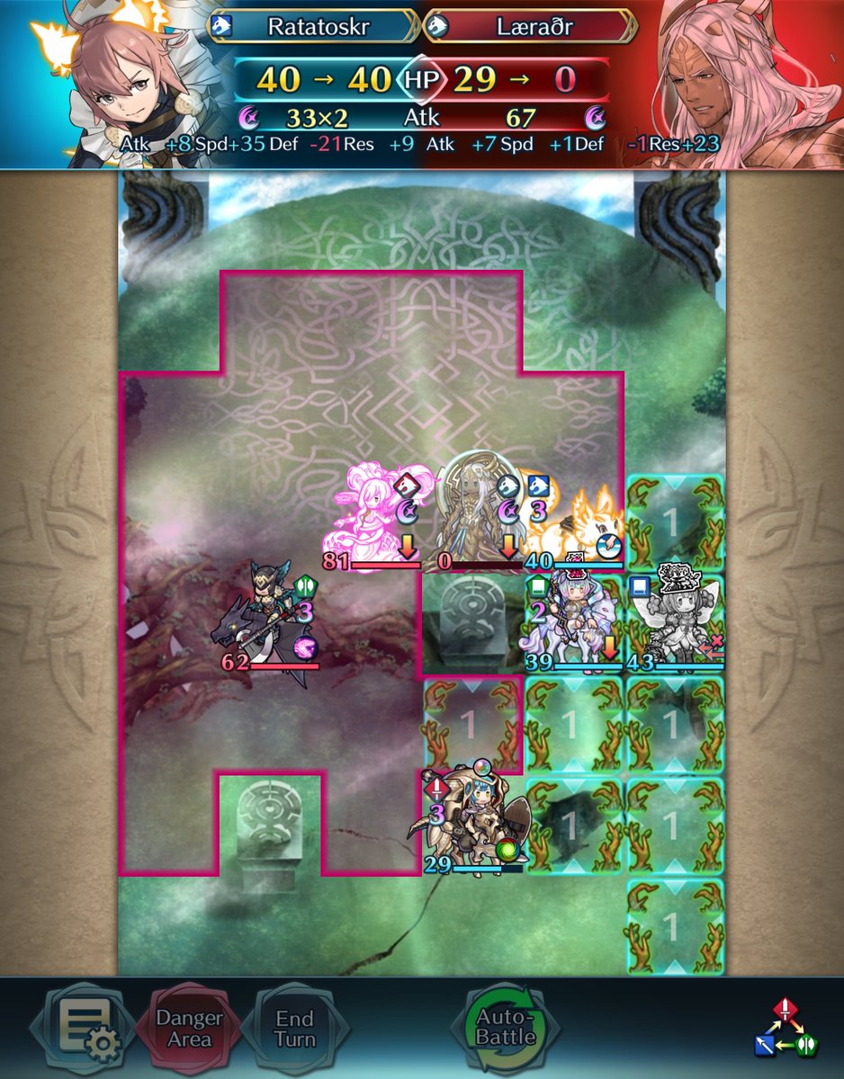 Pheonixmaster1's tweet photo. Yup, working on it. I'm still trying different things! 

I'm on Infernal but it feels like the hardest FEH map yet. Even Emblem Ike &amp; Eikthynir + Heidrun maps were not this hard to beat.

I even took down Læraðr but Niđhöggr feels like she has Embla's Ward seal equipped lmao https://t.co/rwyG4GAwsS