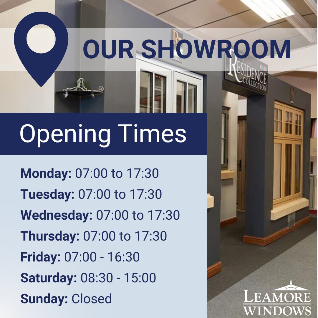 Don't delay, visit today! 👀

Why not come and see the quality of our products for yourself, by visiting our Walsall showroom. 🤩

Reaymer Close, Bloxwich, WS2 7QZ
#Showroom #HomeImprovement #DoubleGlazing #CompositeDoors