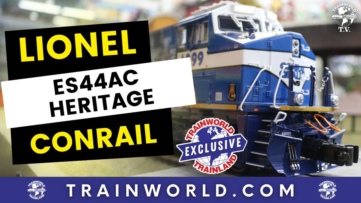Trainworld's tweet photo. Make way for the @lioneltrainsUSA Legacy ES44AC in Conrail Heritage scheme! Did we mention its a TrainWorld Exclusive? 😉 https://t.co/X4GH5u5O4C
Order today at https://t.co/1RAdwL6qNr! https://t.co/cr3cuwm8yt
#lioneltrains #oscale #ES44AC #conrail #heritage #trainworldexclusive #trainworld #trainland #modeltrains #trains #modeltrain #modeltrainlayout #modeltrainhobby #railfan #toytrain #toytrains #trainset #trainsets #ridewithtrainworld