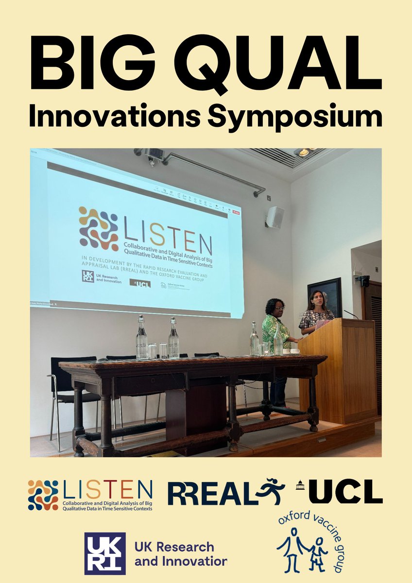 Last month we held the #BigQual Innovations Symposium at the @RoyalSociety! Thank you to all who joined us 🙏🏻
 
It was a fantastic day filled with insightful discussions and exchange of ideas on the cutting edge of big qualitative data analysis.