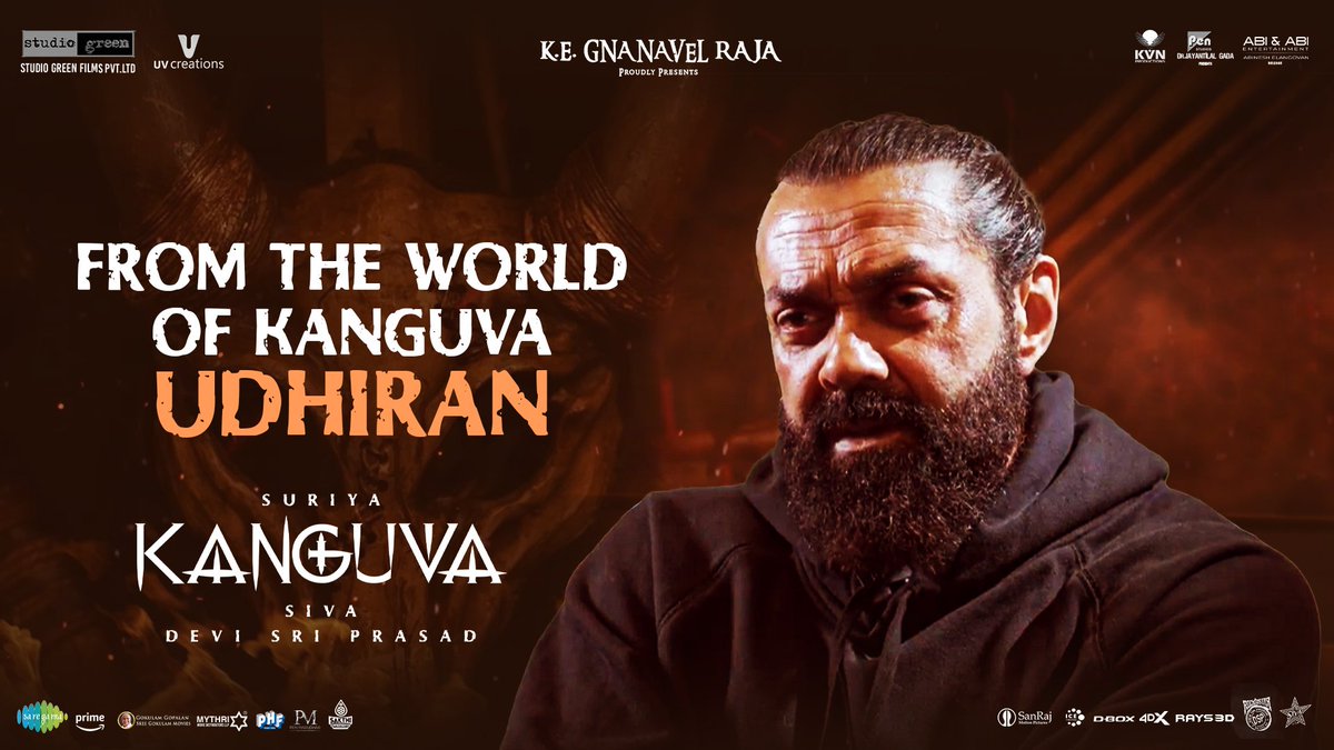 Kanguva (@kanguvathemovie) on Twitter photo Ruthless. Powerful. Evil! Here’s what went into the creation of <a href="/thedeol/">Bobby Deol</a>’s #Udhiran 🔥
From the World of Kanguva - Udhiran Character Featurette
â–¶ youtu.be/MvXgU_aL1Uo
#KanguvaRunningSuccessfully
🔗 linktr.ee/KanguvaInCinem…
#Kanguva <a href="/Suriya_offl/">Suriya Sivakumar</a> <a href="/directorsiva/">siva+director</a> Ruthless. Powerful. Evil! Here’s what went into the creation of <a href="/thedeol/">Bobby Deol</a>’s #Udhiran 🔥
From the World of Kanguva - Udhiran Character Featurette
â–¶ youtu.be/MvXgU_aL1Uo
#KanguvaRunningSuccessfully
🔗 linktr.ee/KanguvaInCinem…
#Kanguva <a href="/Suriya_offl/">Suriya Sivakumar</a> <a href="/directorsiva/">siva+director</a>
