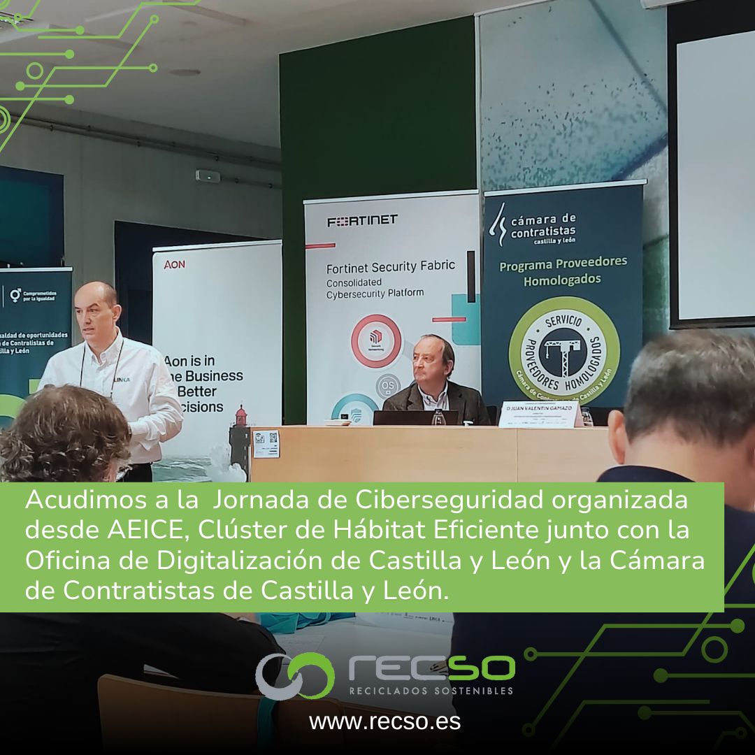 Participamos en la Jornada de Ciberseguridad organizada desde <a href="/AEICE/">김종호</a>, Oficina de Digitalización de Castilla y León y la Cámara de Contratistas de Castilla y León.
#Ciberseguridad #FacturaciónDigital #EmpresasSeguras #NormativaFacturación