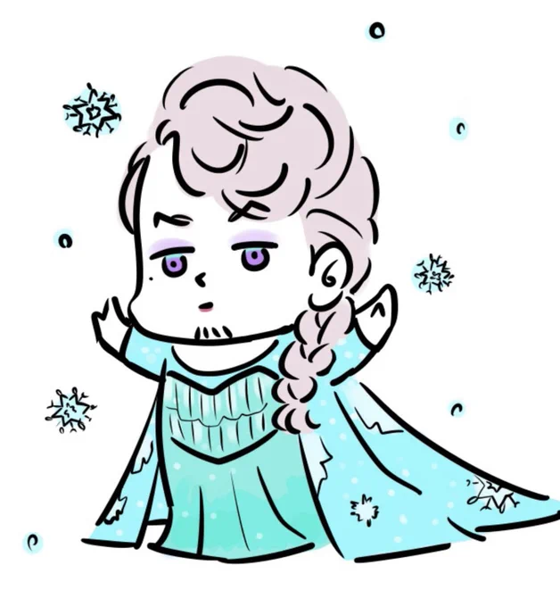 まえに描いたの❄️⛄️ 